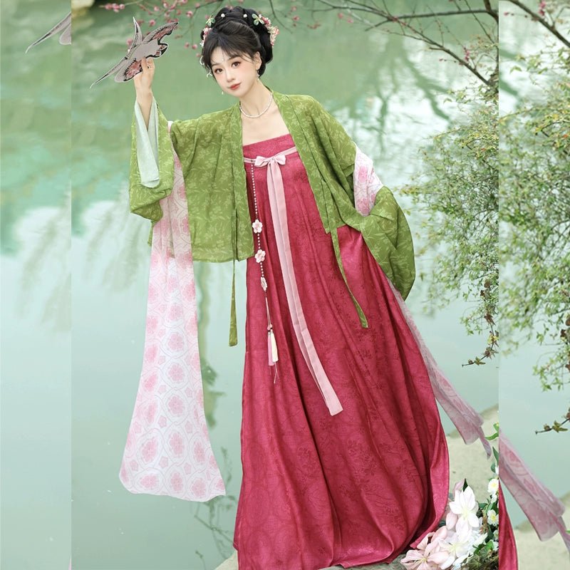 Peach blossom branchhan fu Chinese han fu hanfu male tang dynasty clothes chinese hanfu tang dynasty outfits traditiona hanfu dress chinese hanfu chinese style dress dress fashion cheongsam dress q