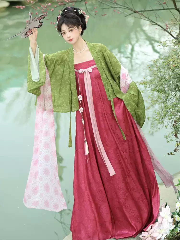Peach blossom branchhan fu Chinese han fu hanfu male tang dynasty clothes chinese hanfu tang dynasty outfits traditiona hanfu dress chinese hanfu chinese style dress dress fashion cheongsam dress q