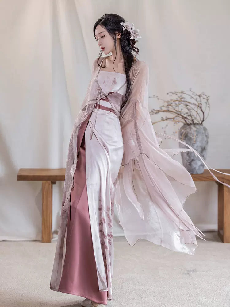 【Hanfu】Dreaming of rouge snow|New Chinese fairy cardigan sethan fu Chinese han fu hanfu male tang dynasty clothes chinese hanfu tang dynasty outfits traditiona hanfu dress chinese hanfu chinese style dress dress fashion cheongsam dress q