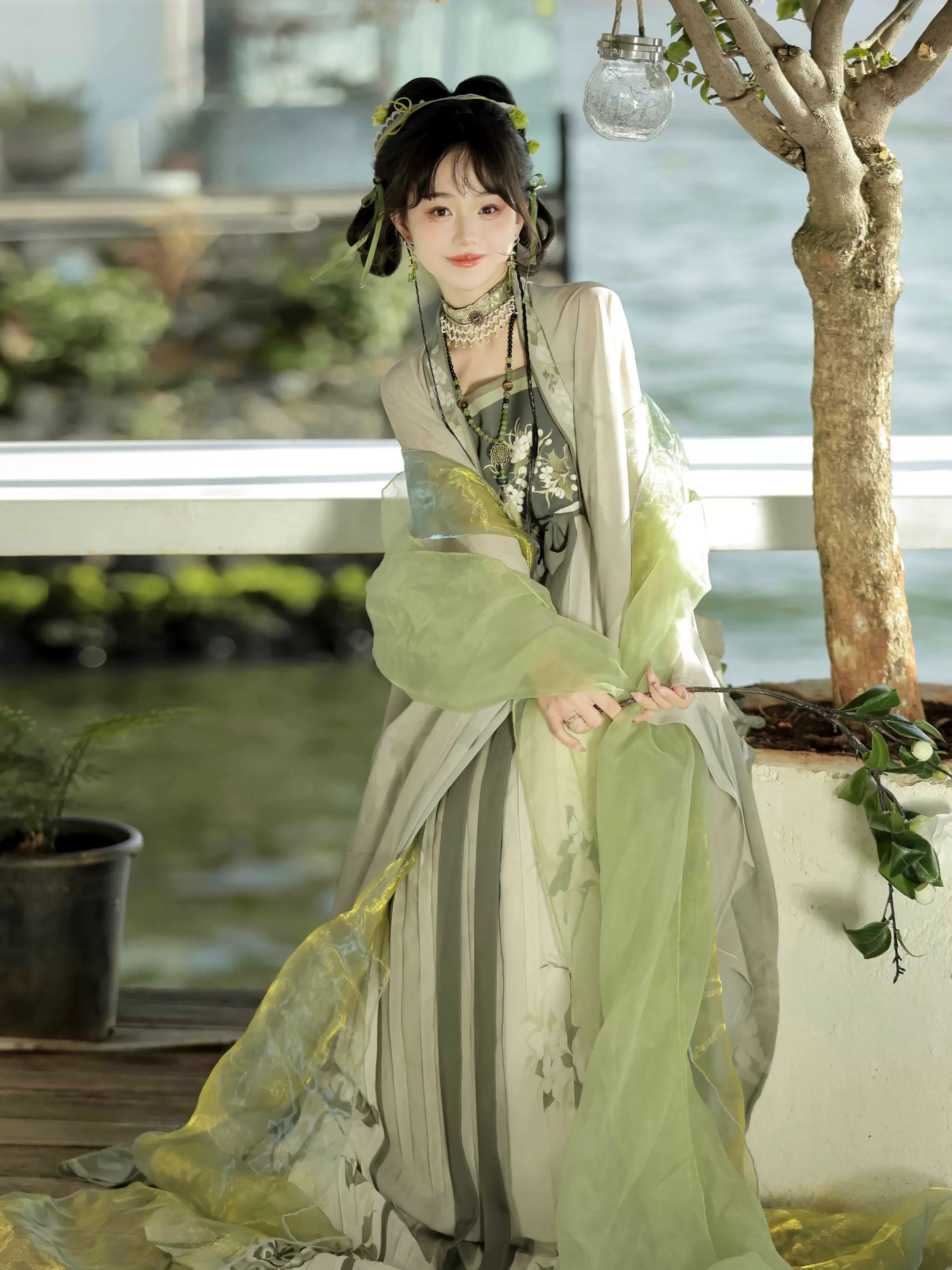 【Hanfu】Spring Is in Full Swing|Tang Chest - Length skirthan fu Chinese han fu hanfu male tang dynasty clothes chinese hanfu tang dynasty outfits traditiona hanfu dress chinese hanfu chinese style dress dress fashion cheongsam dress q