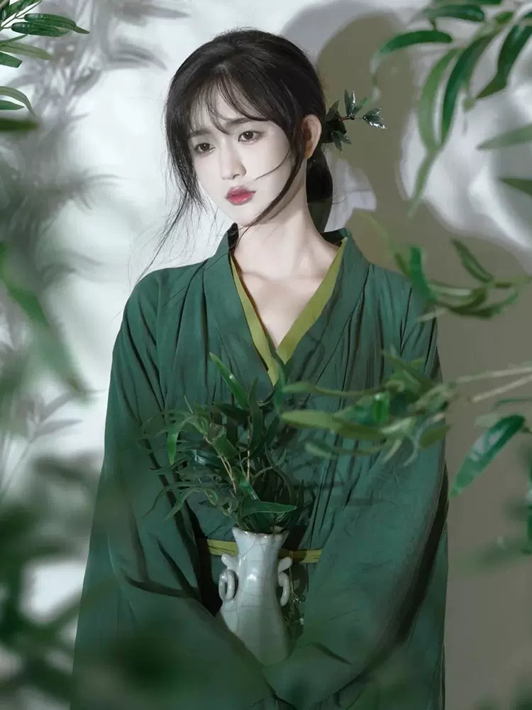 HanfuEmerald Whisper of Nature | Wei & Jin Style Hanfu - Hanrong Hanfu Chinese Traditional Clothes Newmoondance Nuwahanfu Fashionhanfu Newfanfu HanfuEmerald Whisper of Nature | Wei & Jin Style Hanfu - Hanrong Hanfu Chinese Traditional Clothes Newmoondance Nuwahanfu Fashionhanfu Newfanfu