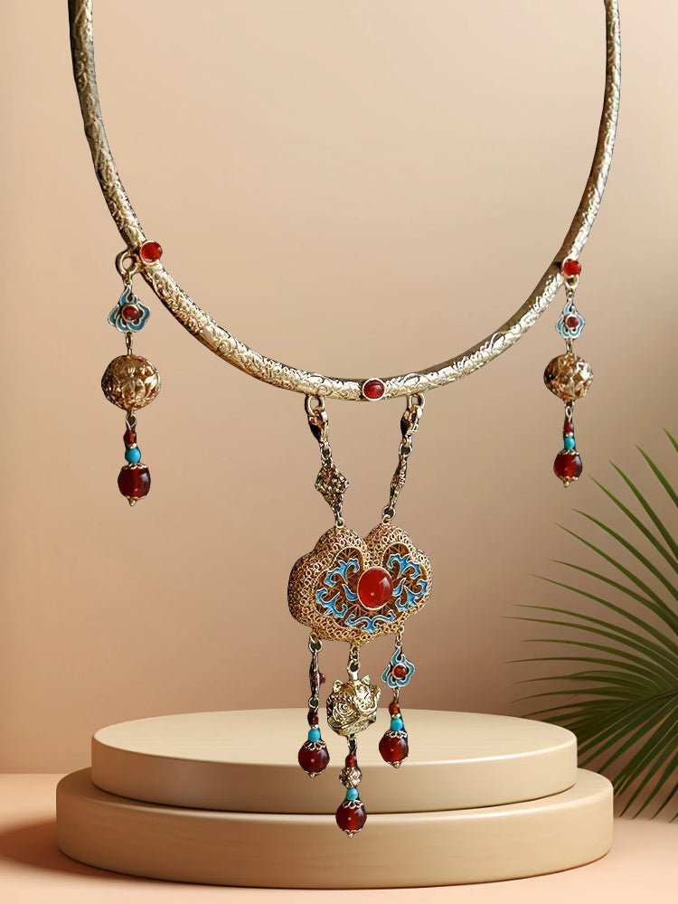 The Years Are Golden|Hanfu Matching Necklacehan fu Chinese han fu hanfu male tang dynasty clothes chinese hanfu tang dynasty outfits traditiona hanfu dress chinese hanfu chinese style dress dress fashion cheongsam dress q