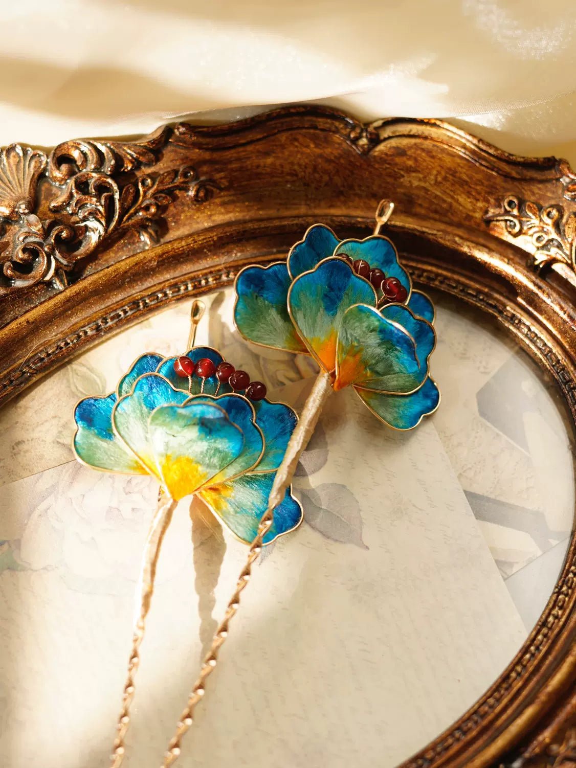 To Jiangshan|Silk Velvet Flower Hairpinhan fu Chinese han fu hanfu male tang dynasty clothes chinese hanfu tang dynasty outfits traditiona hanfu dress chinese hanfu chinese style dress dress fashion cheongsam dress q