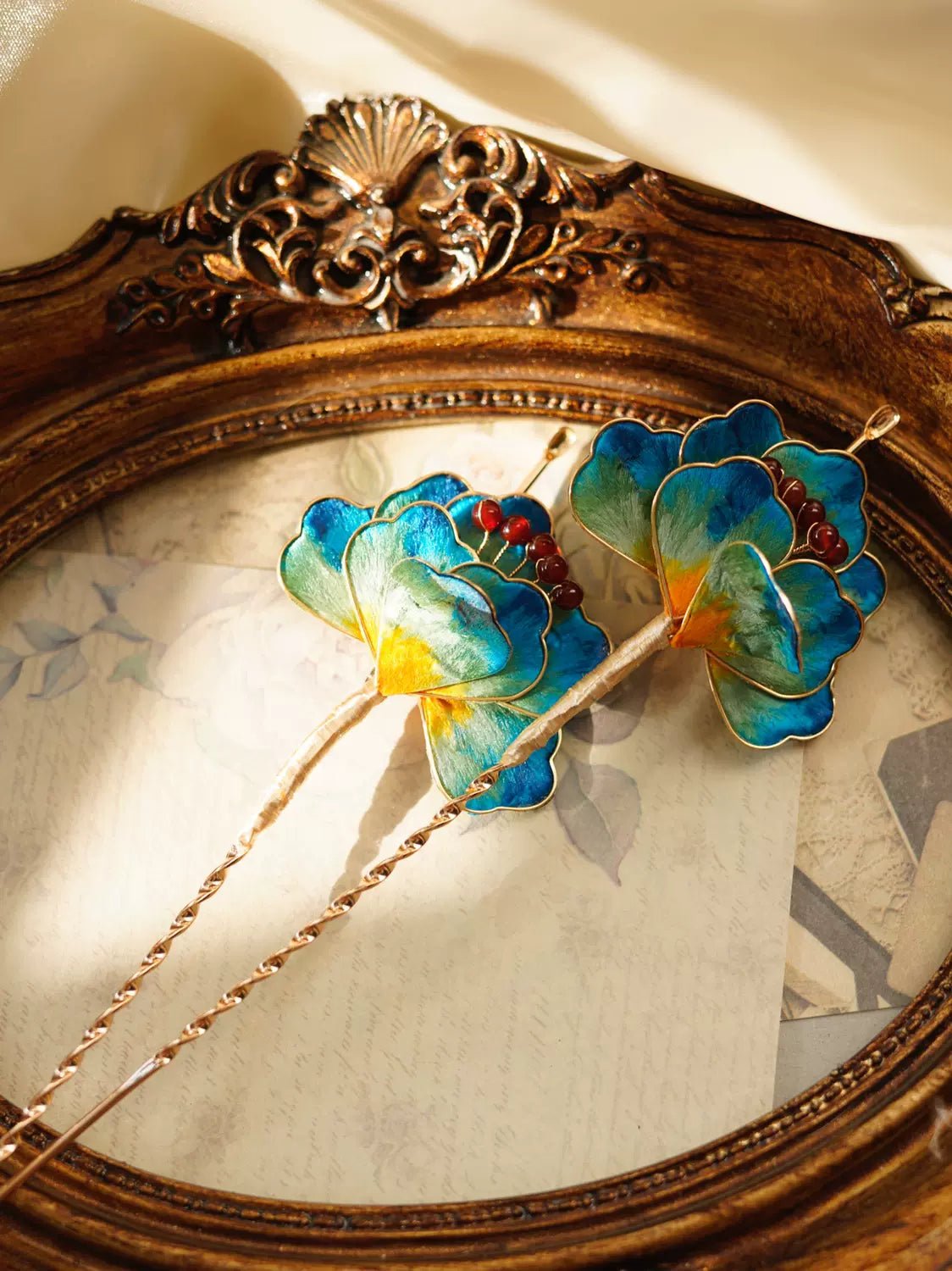 To Jiangshan|Silk Velvet Flower Hairpinhan fu Chinese han fu hanfu male tang dynasty clothes chinese hanfu tang dynasty outfits traditiona hanfu dress chinese hanfu chinese style dress dress fashion cheongsam dress q